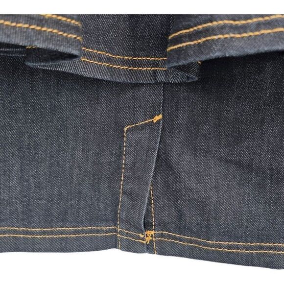 Miss Selfridge Womens 12 Tiered Ruffle Pencil Denim Mini Skirt - Picture 3 of 10